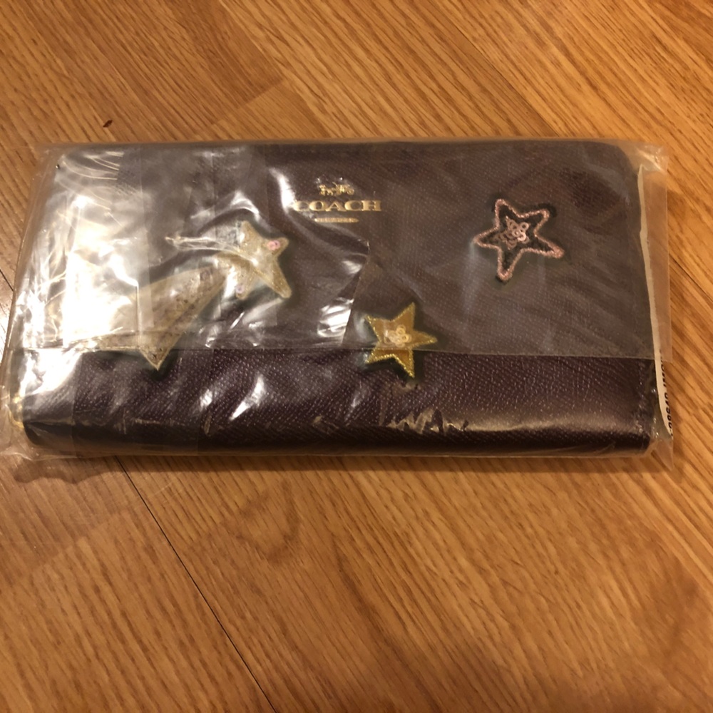 New authentic Coach leather wallet
